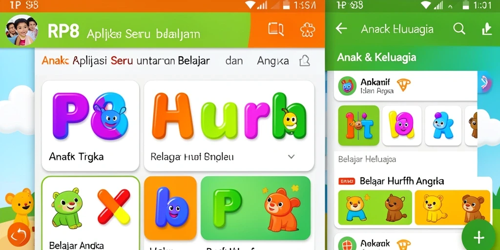 Tampilan antarmuka pengguna RP8 yang menarik dan interaktif.