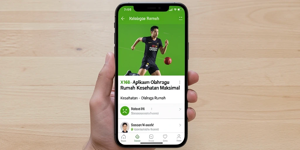 Antarmuka X168 yang ramah pengguna untuk olahraga di rumah.